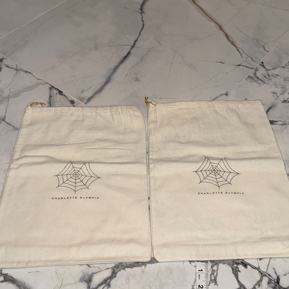 Charlotte Olympia Dust Shoe Bags NEW